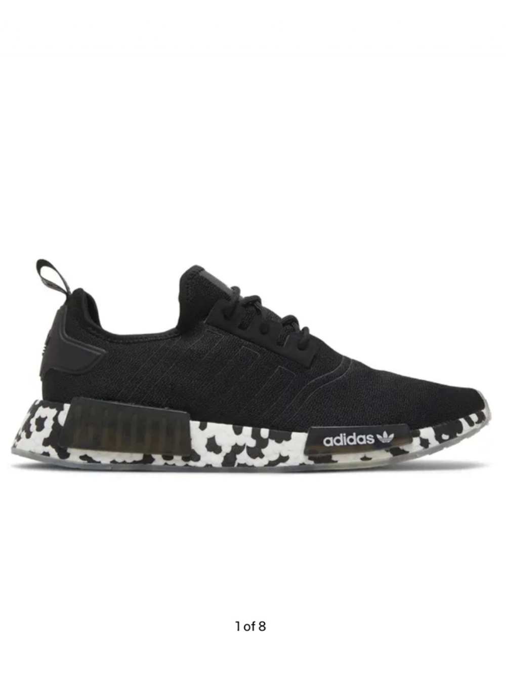 Adidas NMD R1 Color Splash Knit Running Shoes Black, Sz 5